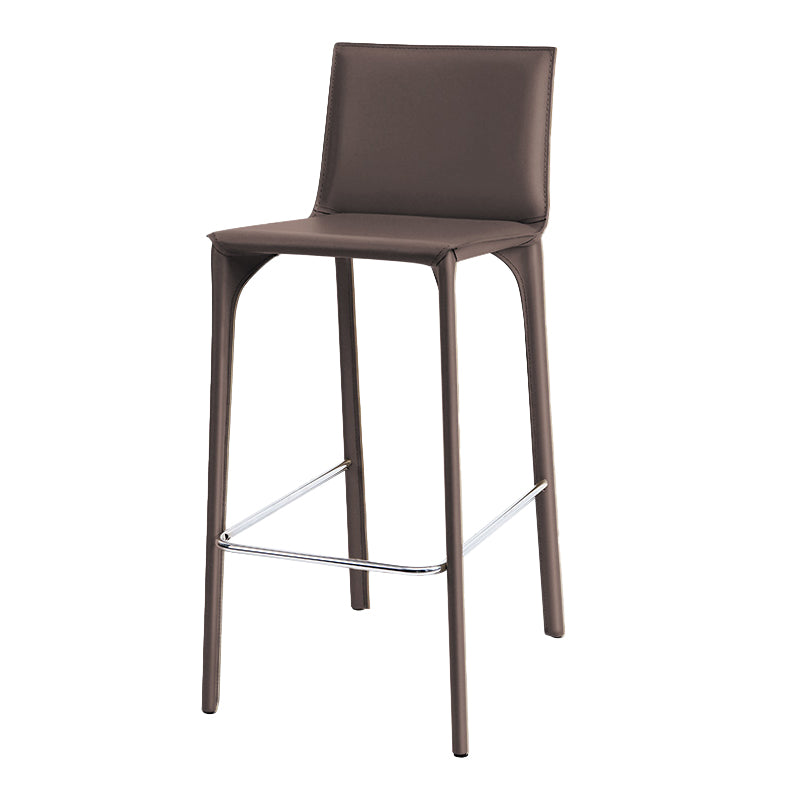 Faux Leather Upholstered Dining Stools Low Back Dining Stools