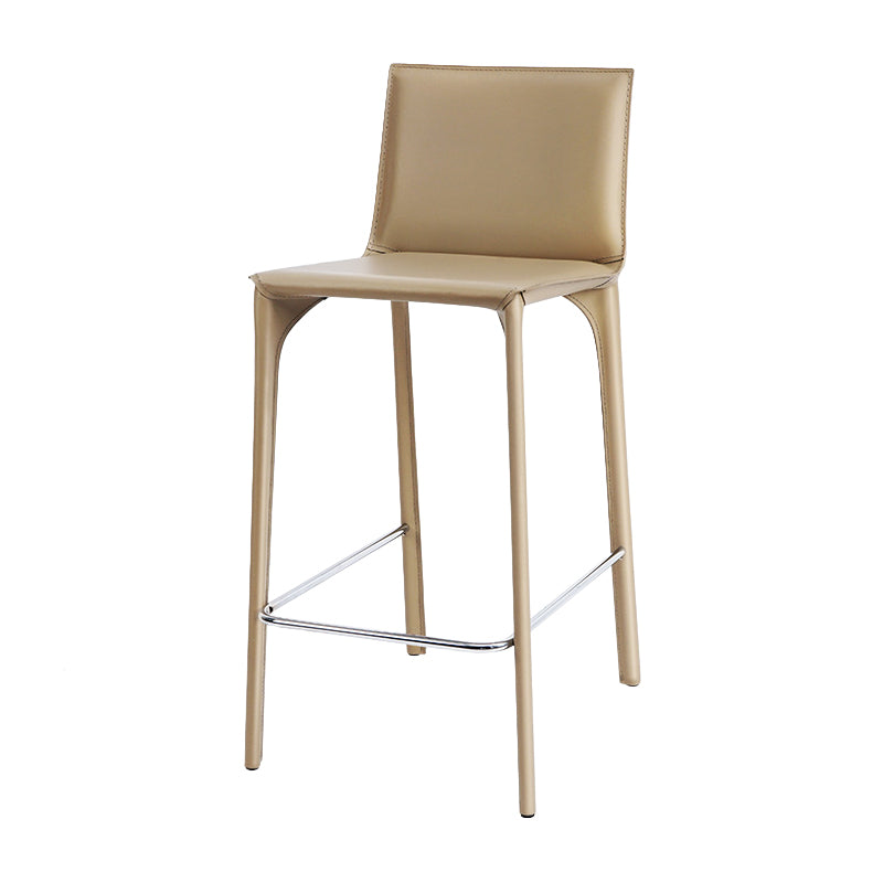 Faux Leather Upholstered Dining Stools Low Back Dining Stools