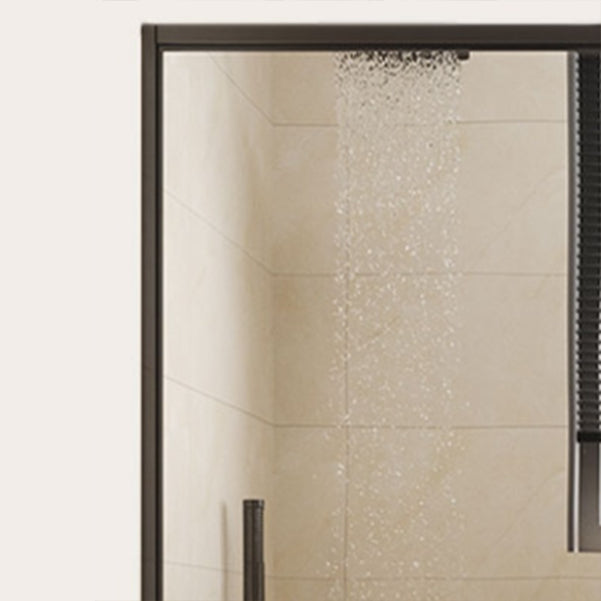 Frame Metal Double Sliding Shower Bath Door 78.7 High Clear Shower Door