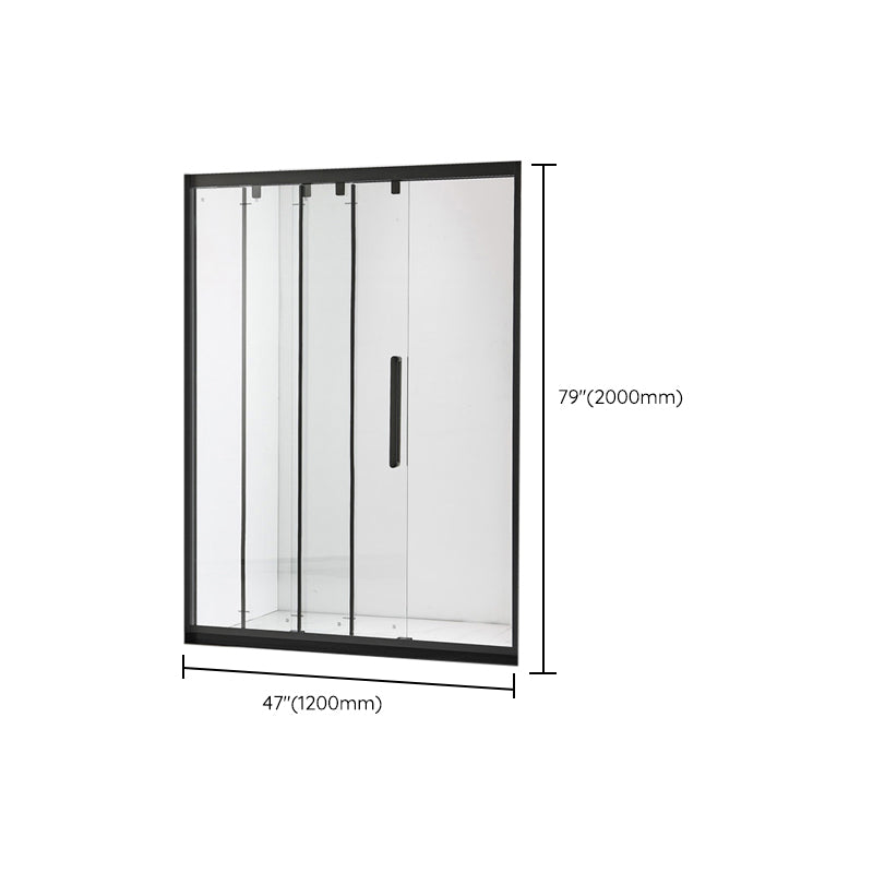 Transparent Tempered Shower Bath Door Hinged Shower Bath Door