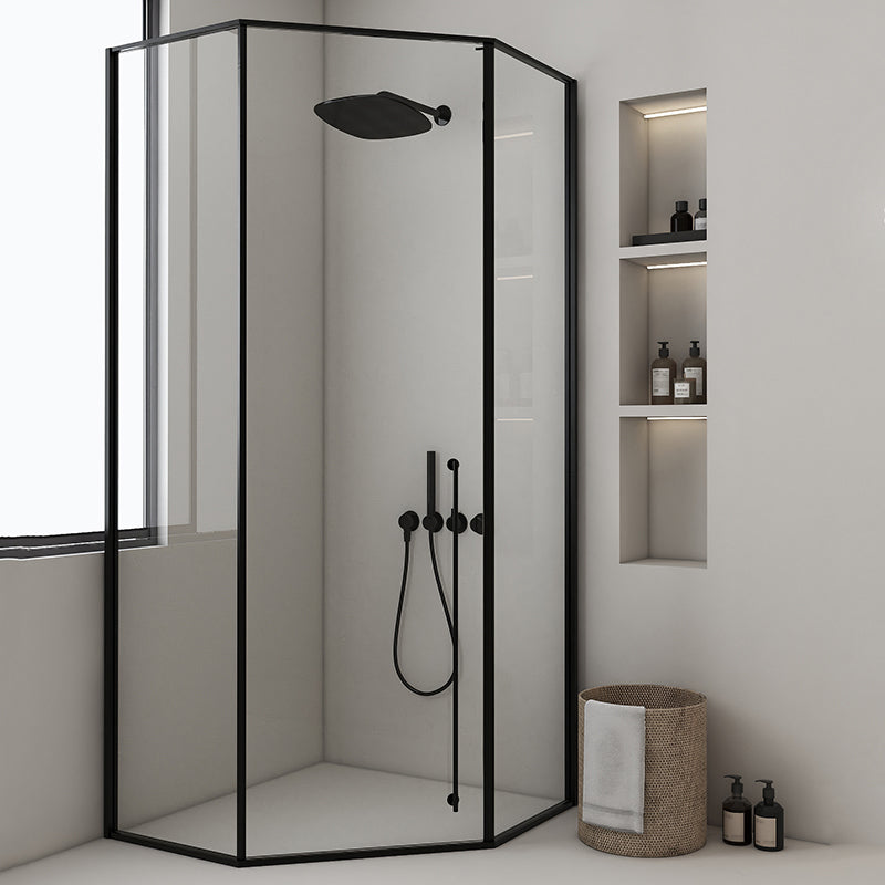 Extreme Narrow Full Frame Diamond Shape Tempered Glass Shower Door
