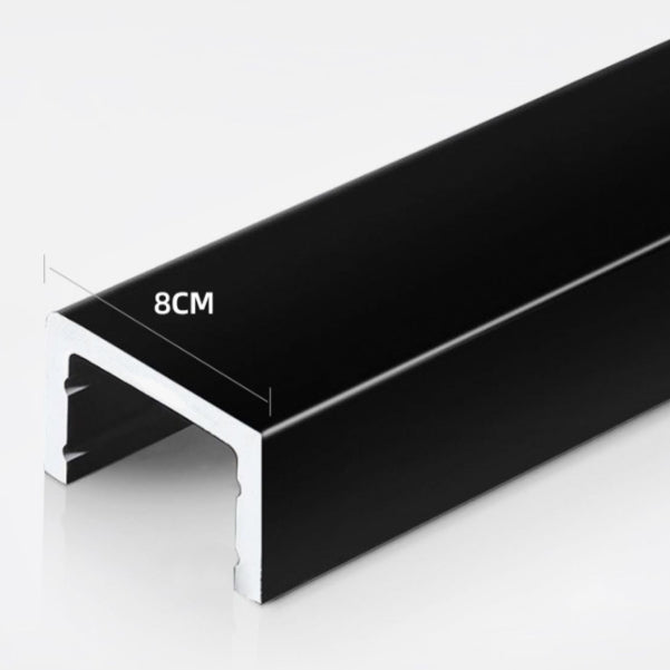 Semi Frameless Stainless Steel Frame Single Sliding Glass Shower Door