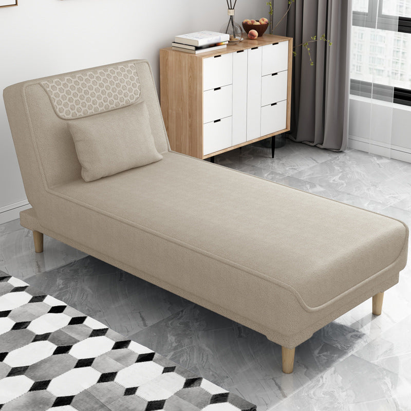 Armless Chaise Lounge Solid Color Chaise Lounge Couch with Cushioned