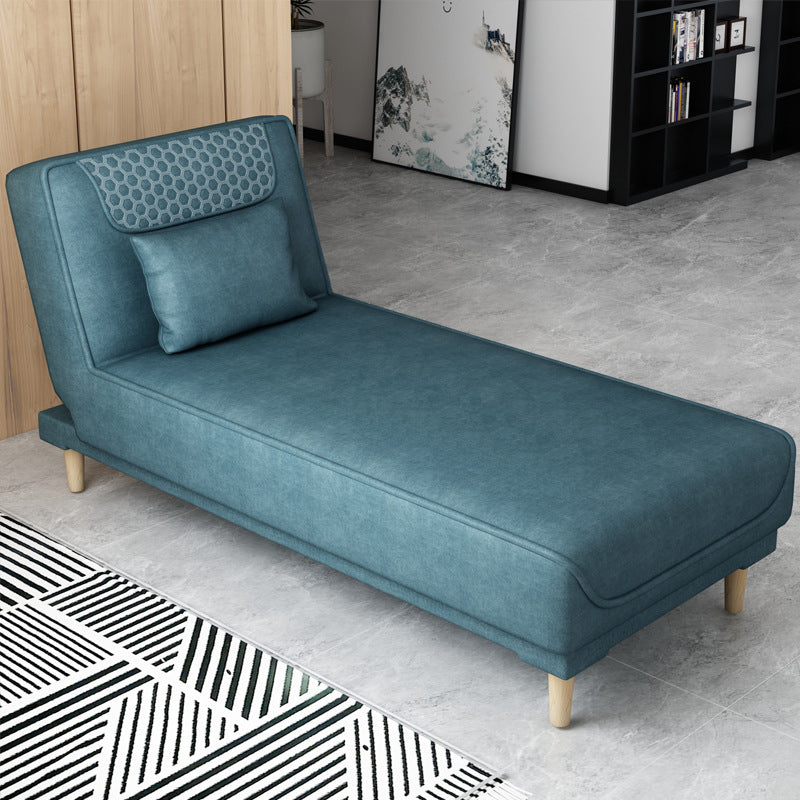 Armless Chaise Lounge Solid Color Chaise Lounge Couch with Cushioned