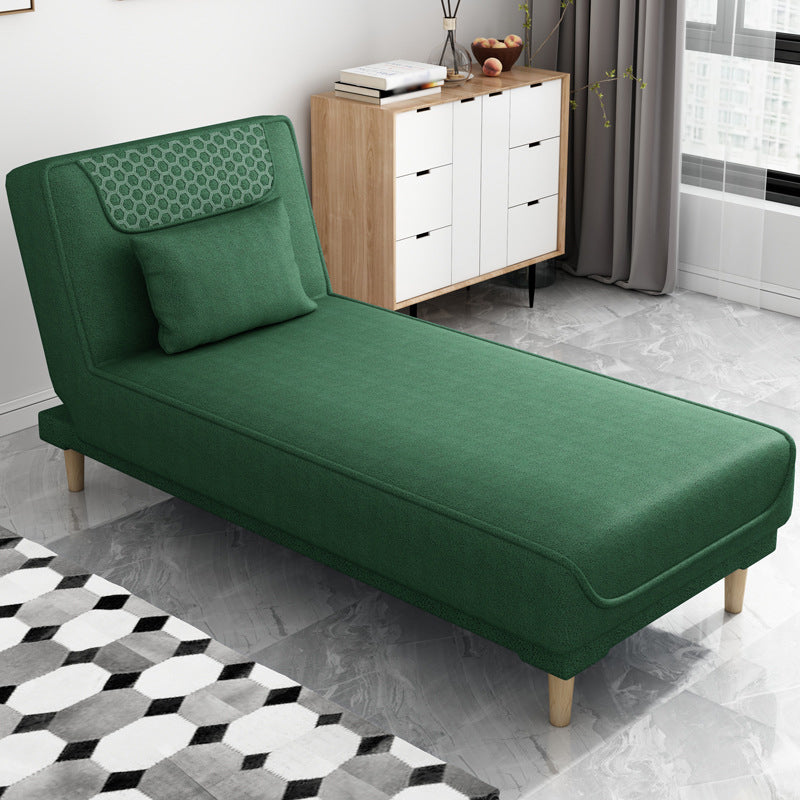 Armless Chaise Lounge Solid Color Chaise Lounge Couch with Cushioned