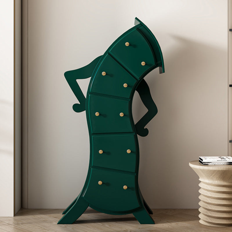 Modernism Lingerie Chest Wood Dresser with 5 Drawers for Home