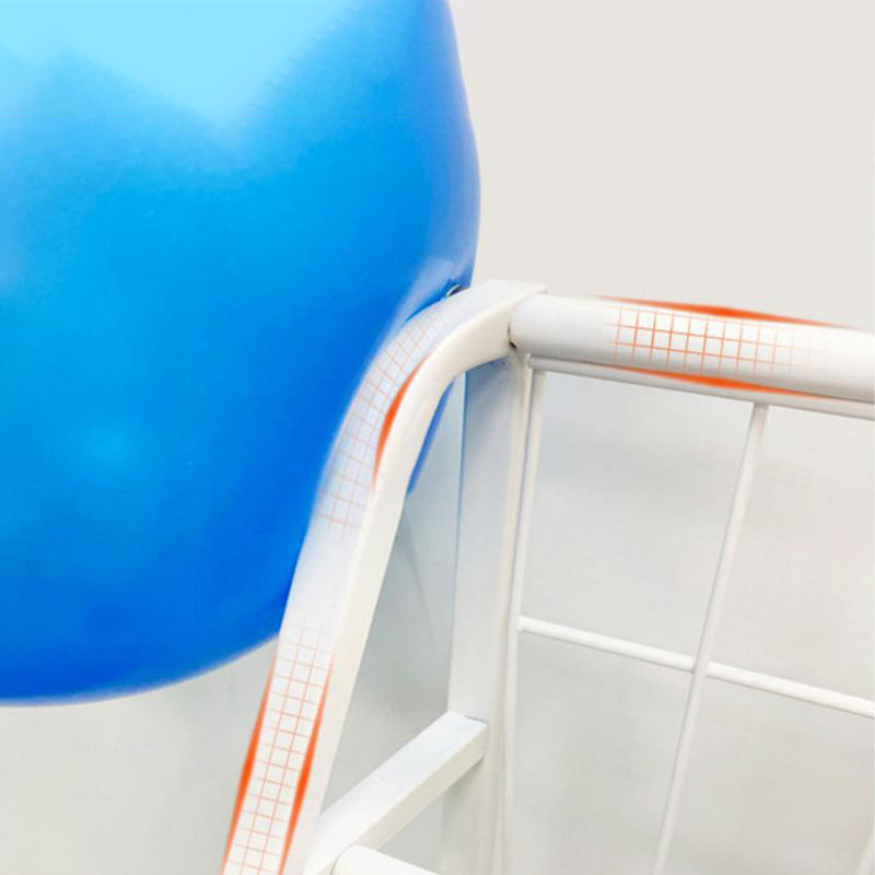 Scandinavian Ladder Bookshelf Metal Closed Back Bookcase with Shelves