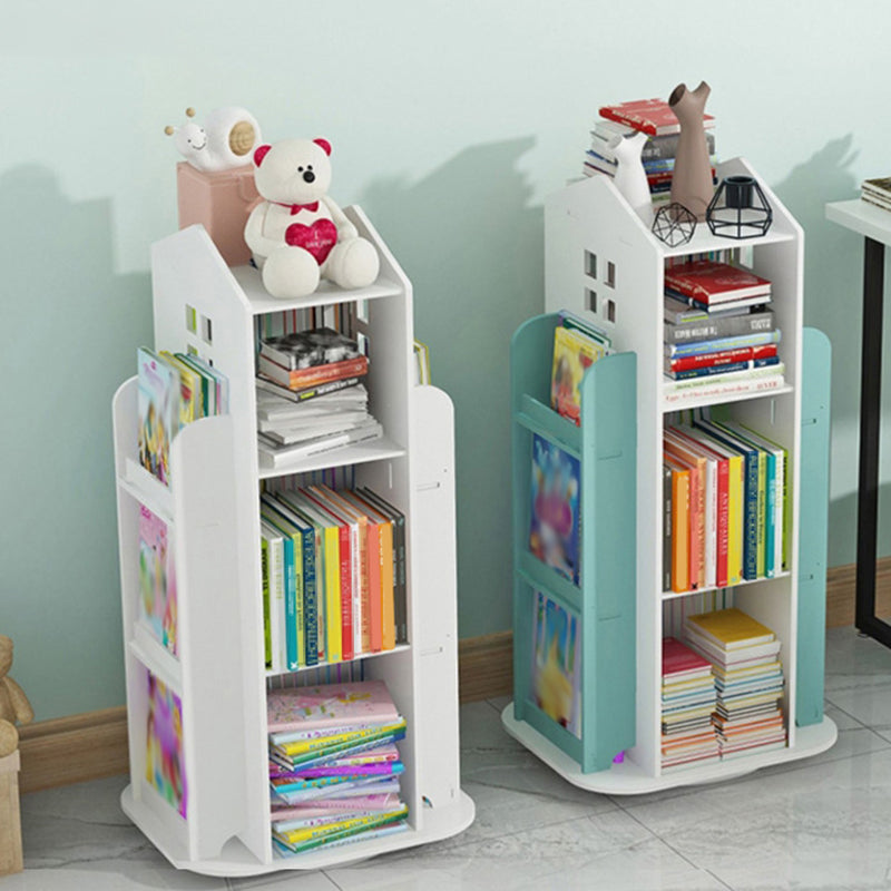 Scandinavian Open Back Bookshelf Standard Engineered Wood Bookcase