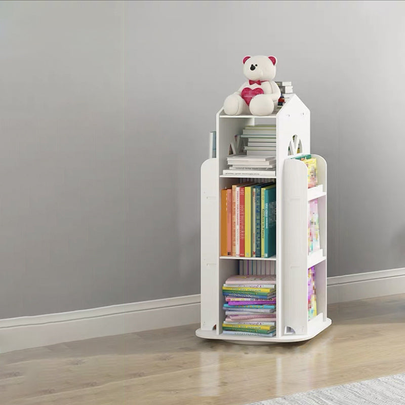 Scandinavian Open Back Bookshelf Standard Engineered Wood Bookcase