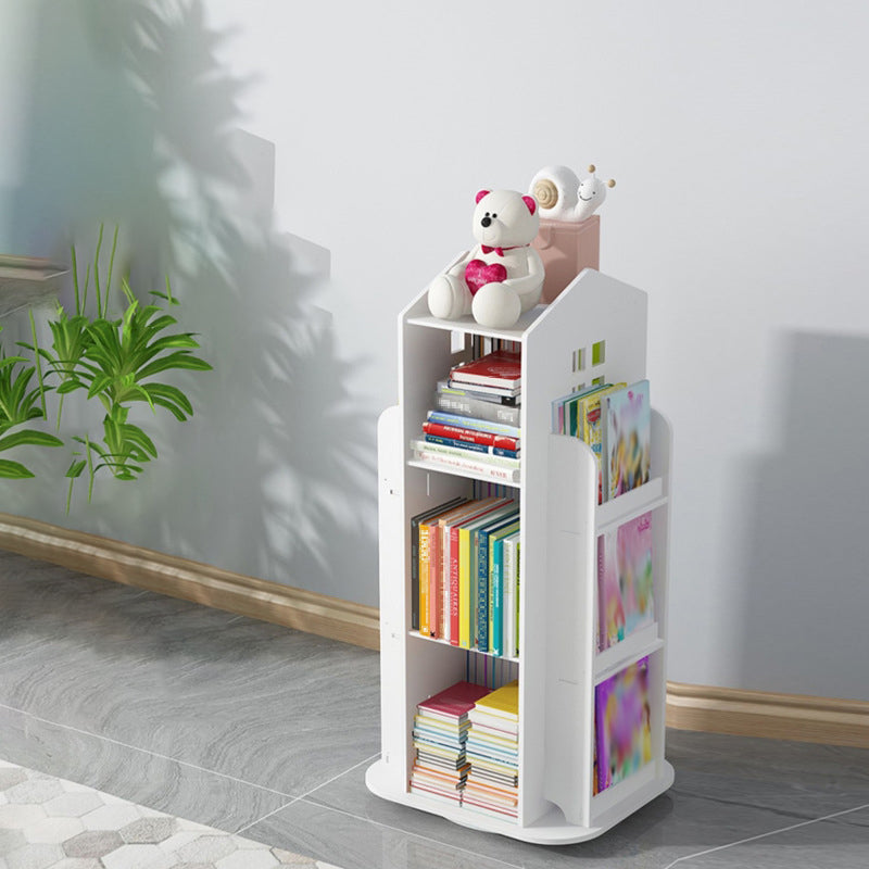 Scandinavian Open Back Bookshelf Standard Engineered Wood Bookcase