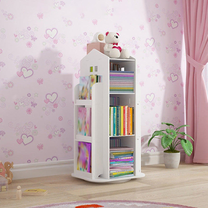 Scandinavian Open Back Bookshelf Standard Engineered Wood Bookcase