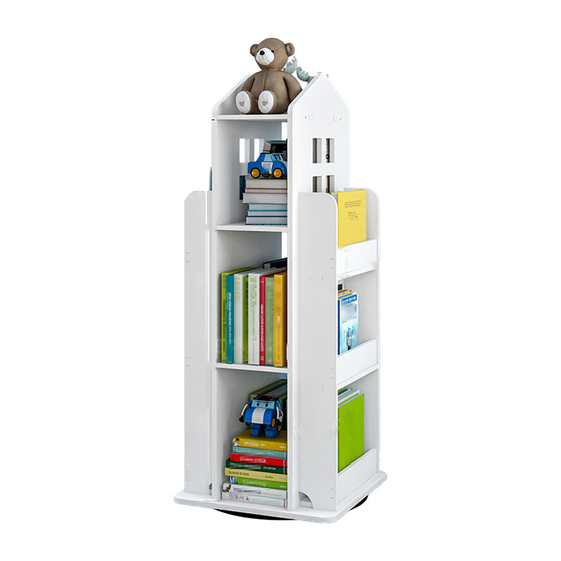 Scandinavian Open Back Bookshelf Standard Engineered Wood Bookcase