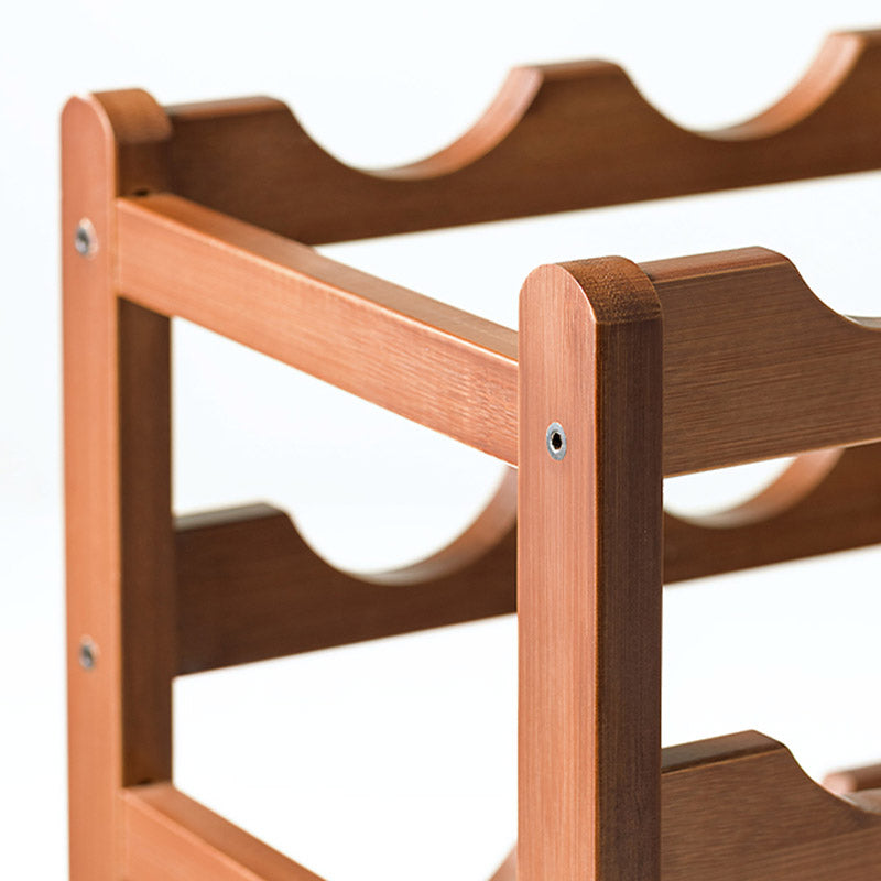 Countertop Wine Rack Wooden Wine Bottle Rack for Living Room