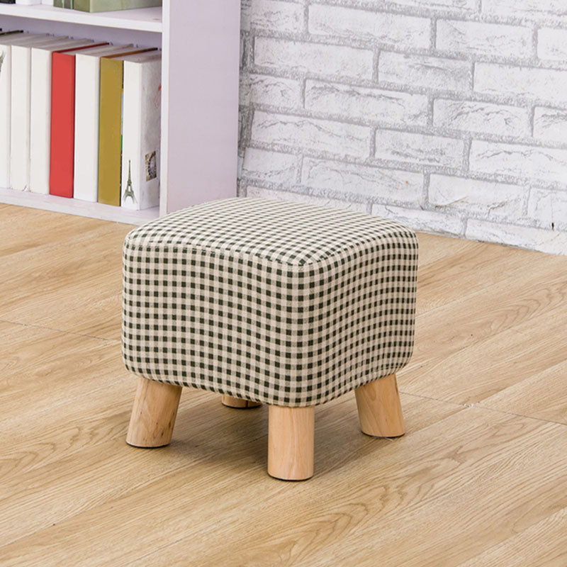 Fabric Standard Stool Contemporary Simple Square Upholstered Ottoman