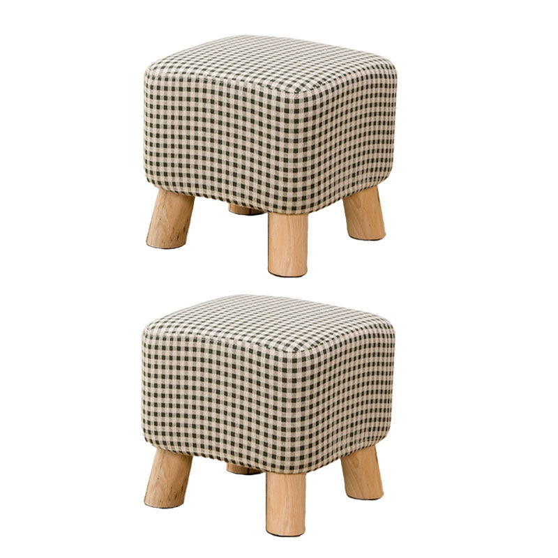 Fabric Standard Stool Contemporary Simple Square Upholstered Ottoman