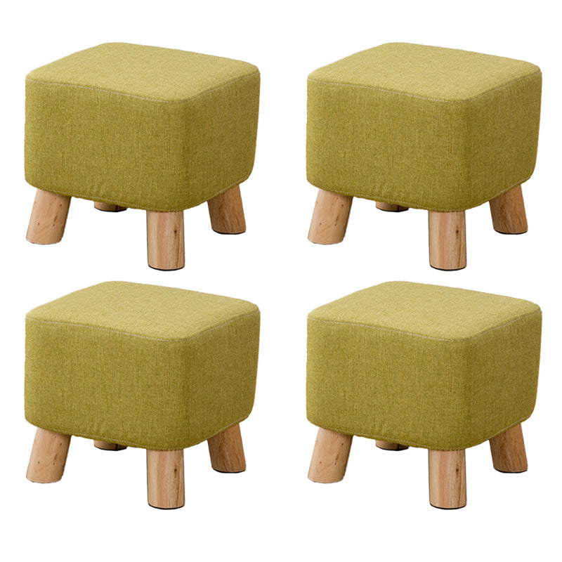 Fabric Standard Stool Contemporary Simple Square Upholstered Ottoman