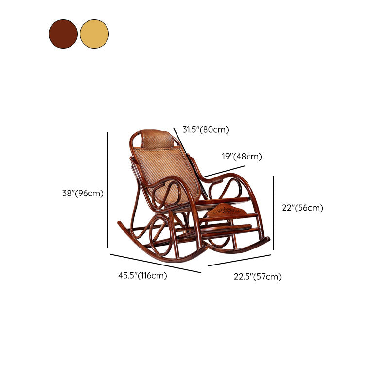 Mid Century Modern Style Rocking Chair Wooden Rocking Chair for Living Room