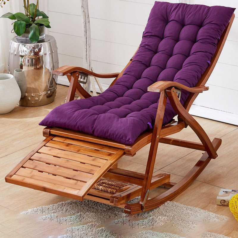 Modern Style Indoor Rocking Chair Natural Ratten Rocking Chair