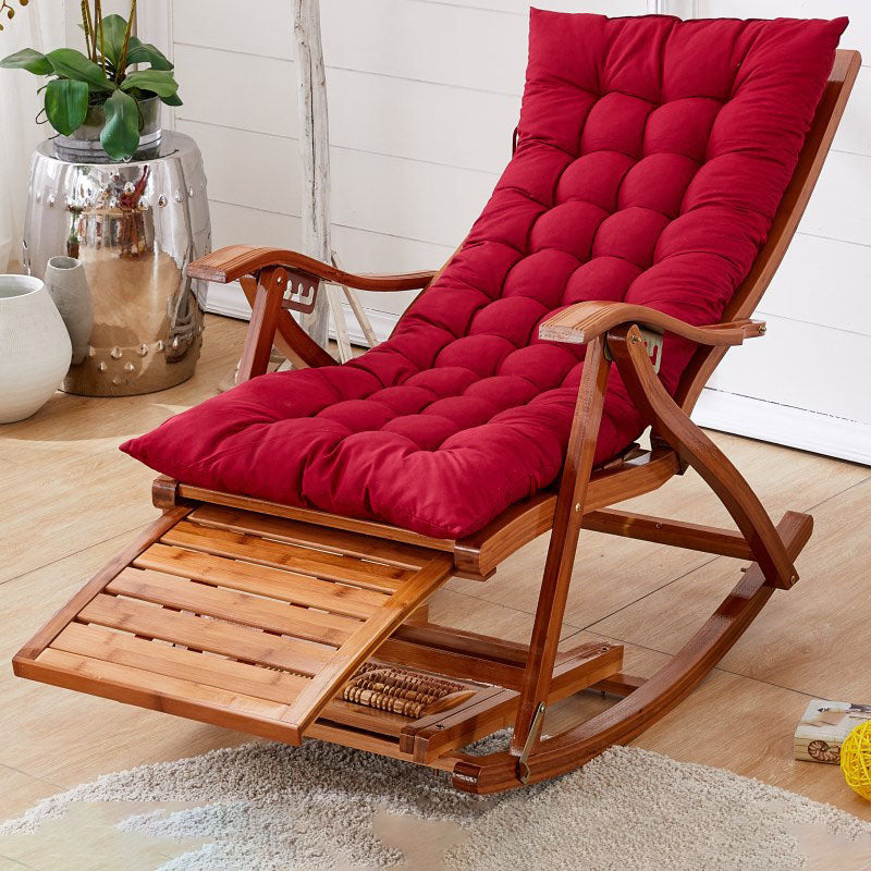 Modern Style Indoor Rocking Chair Natural Ratten Rocking Chair
