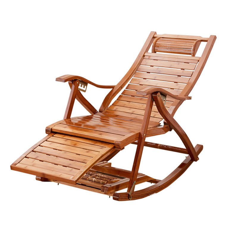 Modern Style Indoor Rocking Chair Natural Ratten Rocking Chair