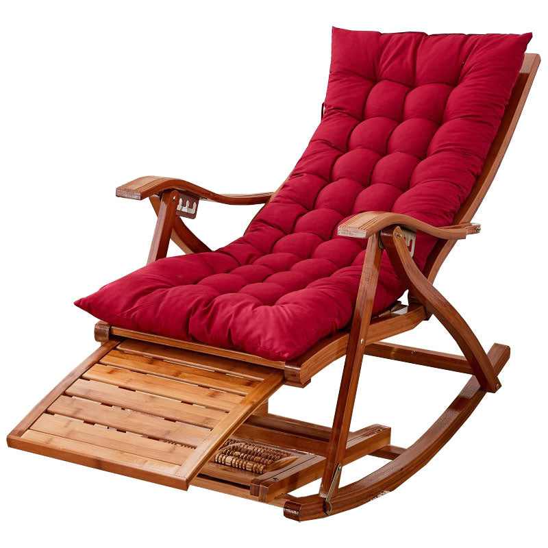 Modern Style Indoor Rocking Chair Natural Ratten Rocking Chair