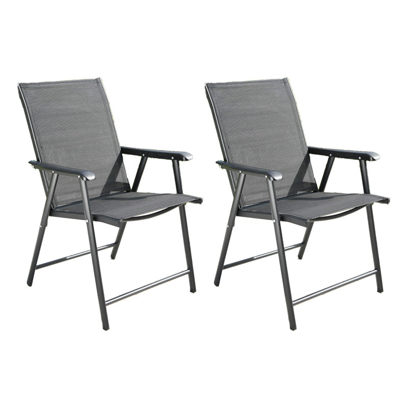 Tropical Outdoor Bistro Chairs Rattan Folding Outdoors Dining Chairs