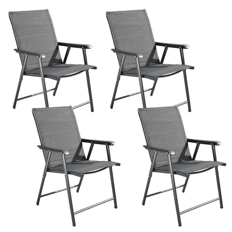 Tropical Outdoor Bistro Chairs Rattan Folding Outdoors Dining Chairs