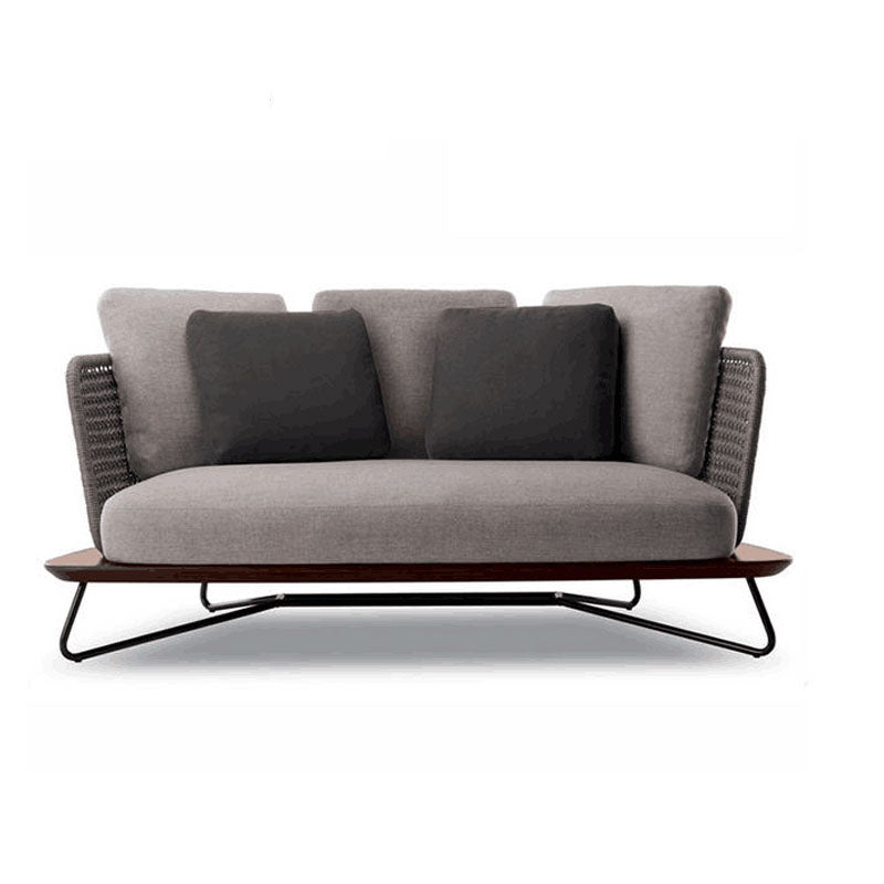 Tropical Outdoor Patio Sofa Water Resistant Outdoor Patio Sofa with Cushions