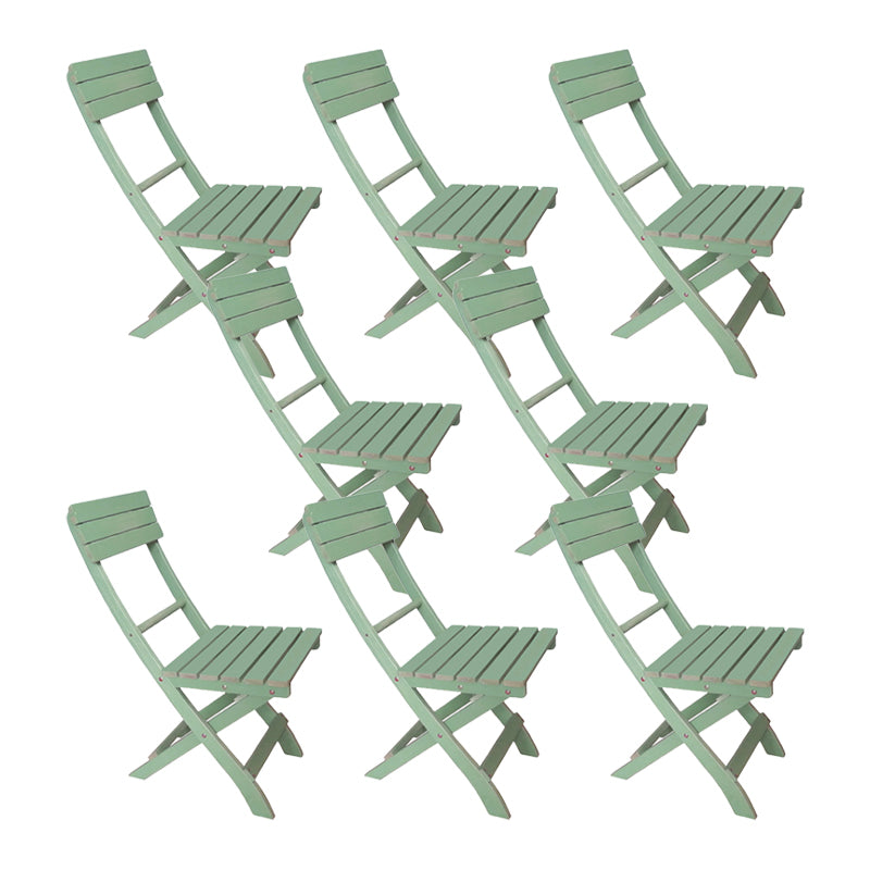 18" Wide Contemporary Side Chair Green Armles Dining Side Chair