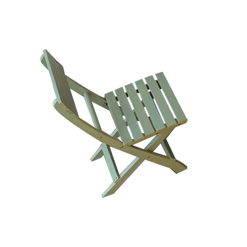 Contemporary Outdoor Chair Folding Solid Wood Open Back Dining Chair