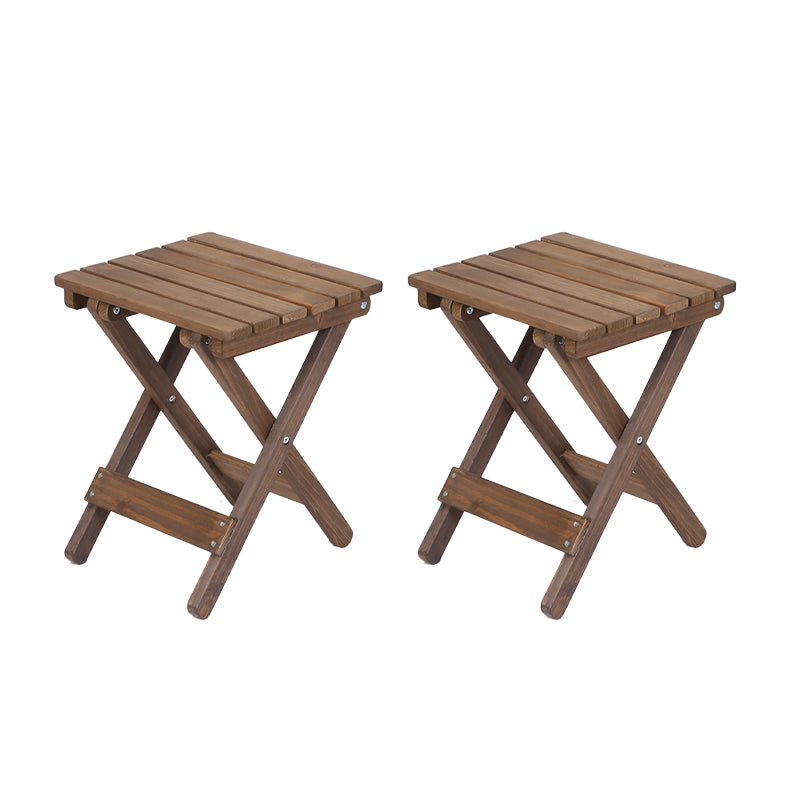 Contemporary Outdoor Chair Folding Solid Wood Open Back Dining Chair