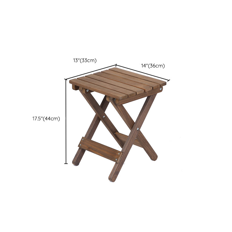 Contemporary Outdoor Chair Folding Solid Wood Open Back Dining Chair