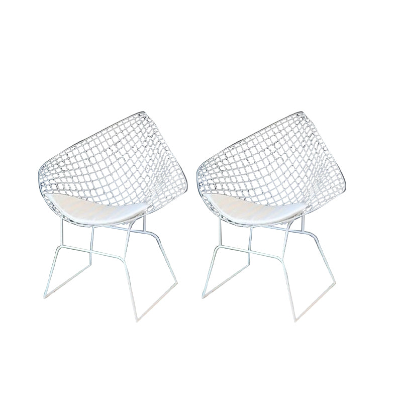Rust Resistant Metal Side Chair Upholstered No Natural Variation Dining Side Chair