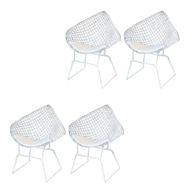 Rust Resistant Metal Side Chair Upholstered No Natural Variation Dining Side Chair