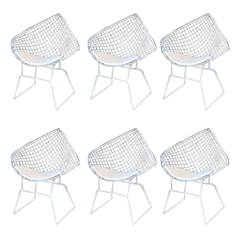 Rust Resistant Metal Side Chair Upholstered No Natural Variation Dining Side Chair