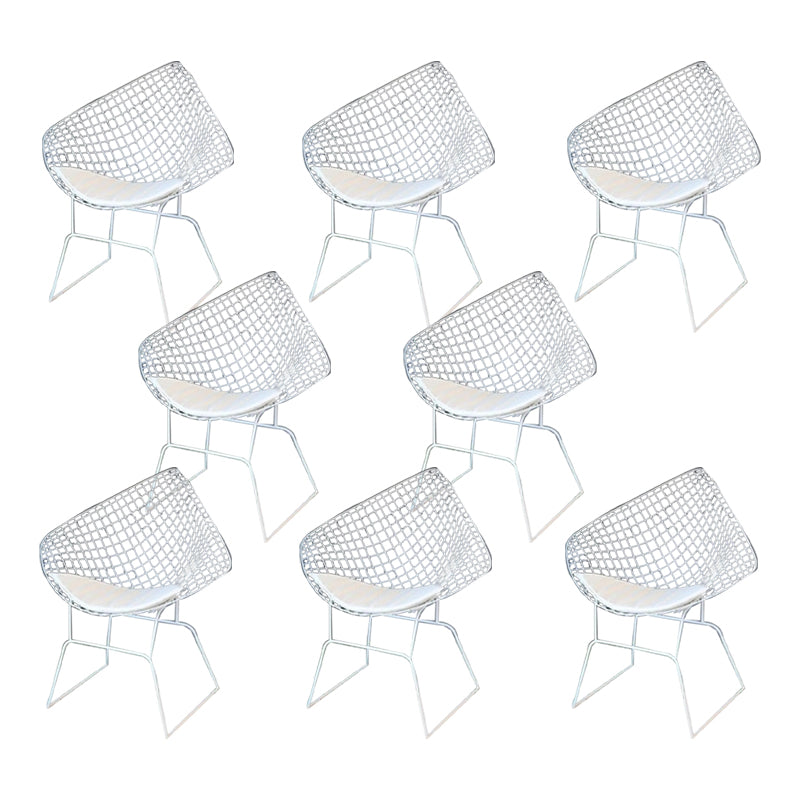 Rust Resistant Metal Side Chair Upholstered No Natural Variation Dining Side Chair