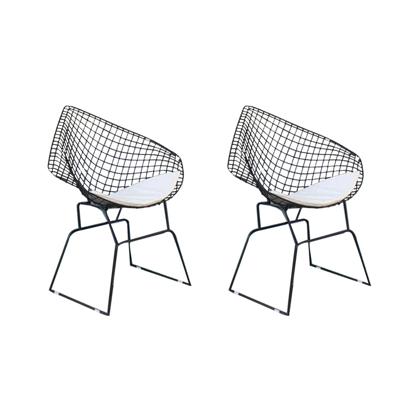 Rust Resistant Metal Side Chair Upholstered No Natural Variation Dining Side Chair