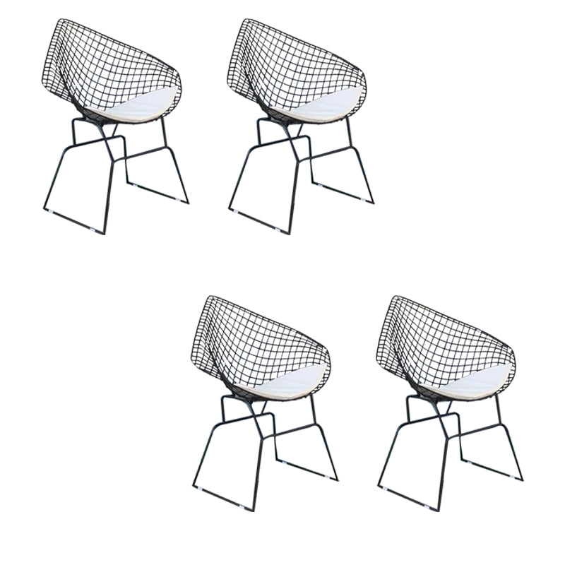 Rust Resistant Metal Side Chair Upholstered No Natural Variation Dining Side Chair