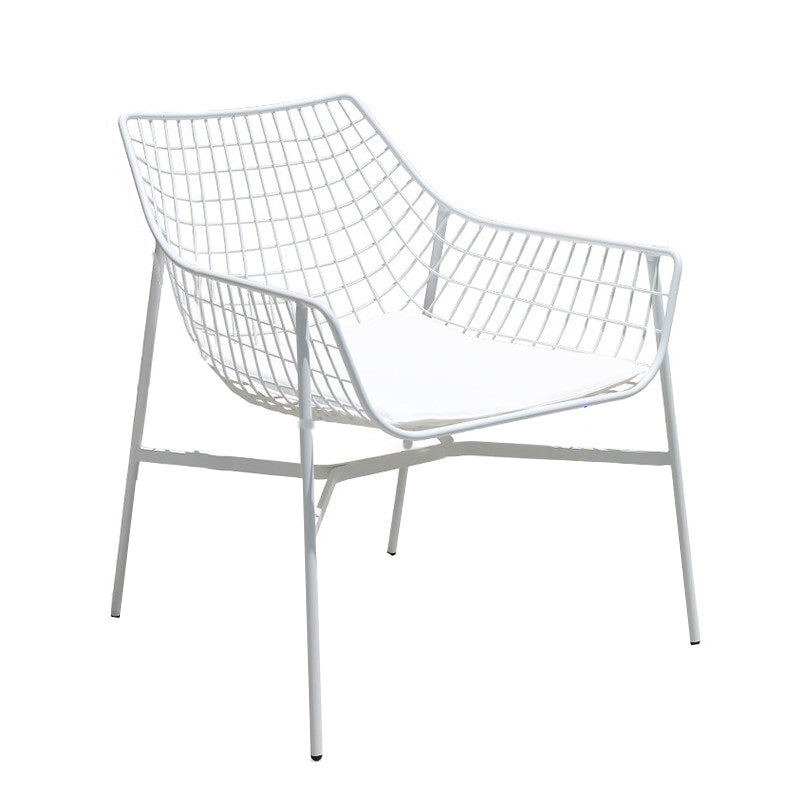 Industrial Rust Resistant Armed Chairs No Natural Variation Metal Dining Armchair