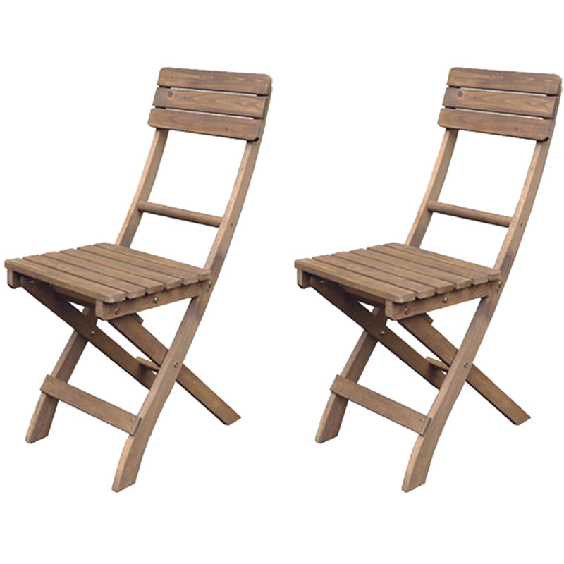 Contemporary Side Chair Folding Solid Wood Armles Dining Side Chair