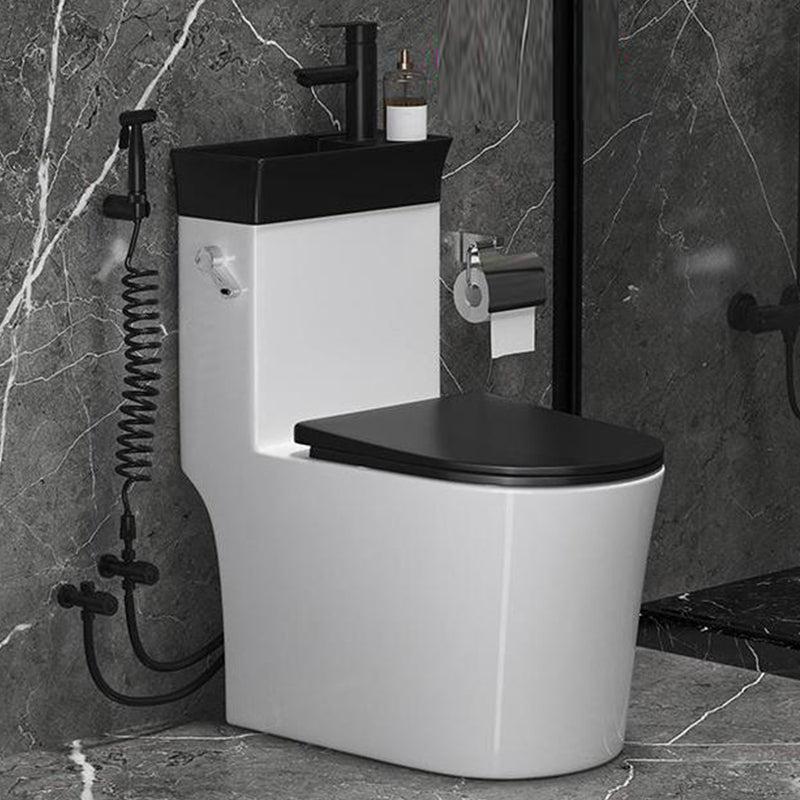 Contemporary One Piece Toilet Bowl Seat Included Urine Toilet for Bathroom