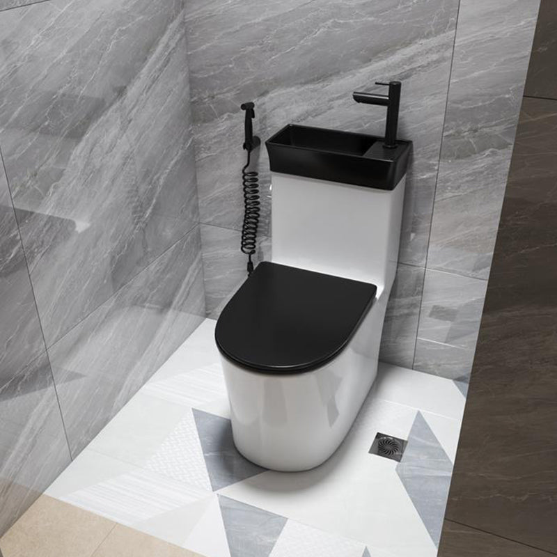 Contemporary One Piece Toilet Bowl Seat Included Urine Toilet for Bathroom