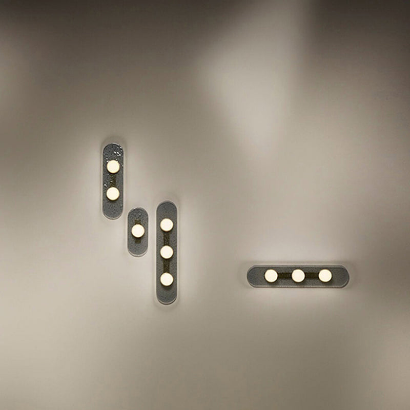 Nordic Style Wall Light Ellipse Shape Wall Lamp with Acrylic Shade for Bedroom