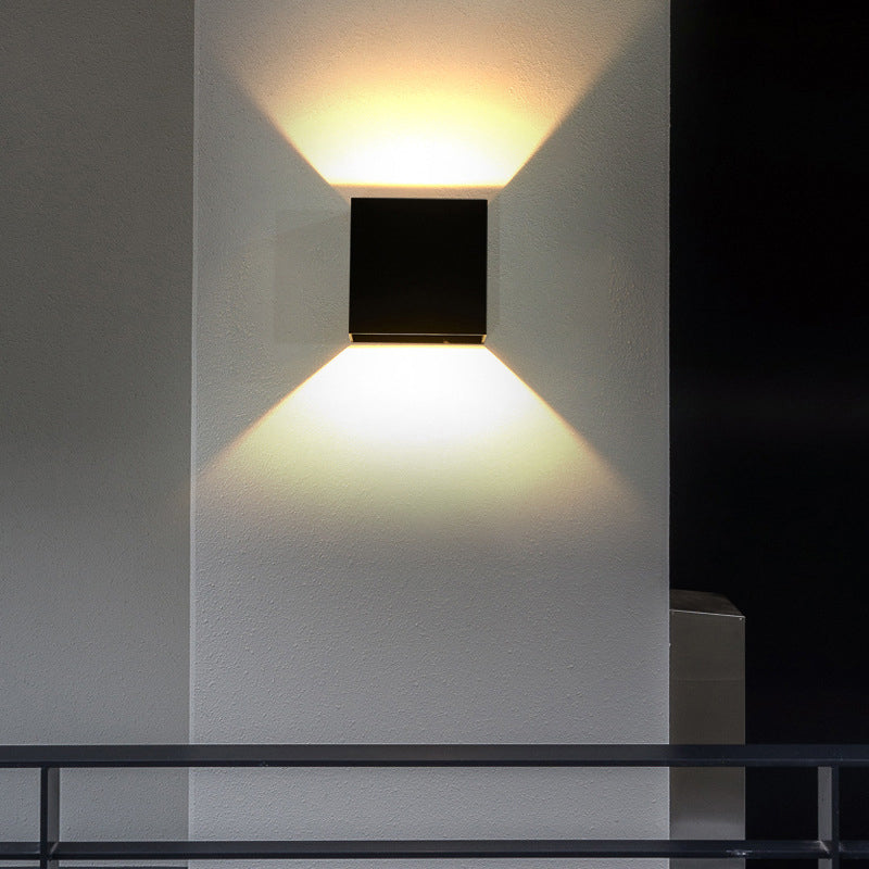 Square Wall Mount Lighting Simple Metal 1 Light Wall Mounted Light