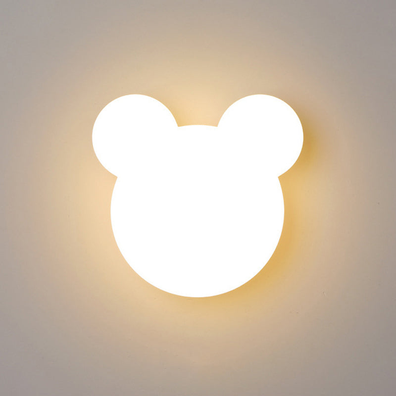 Geometric Wall Mount Lighting Simple Plastic 1 Light Wall Mounted Light for Bedroom