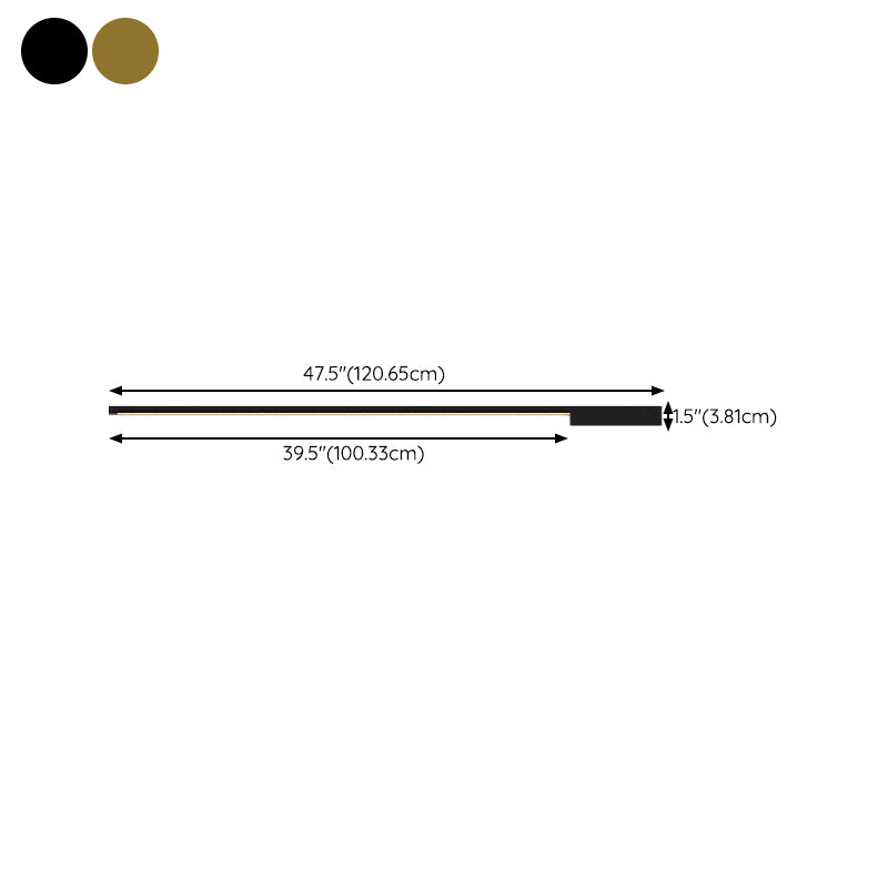 Nordic Style LED Vanity Light Iron Strip Shape Vanity Lamp for Shower Room