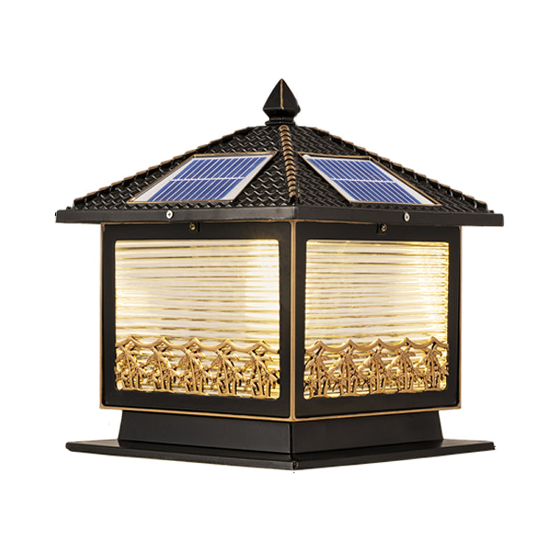 Modern Pillar Light Creative LED Solar Lighting Fixture for Garden