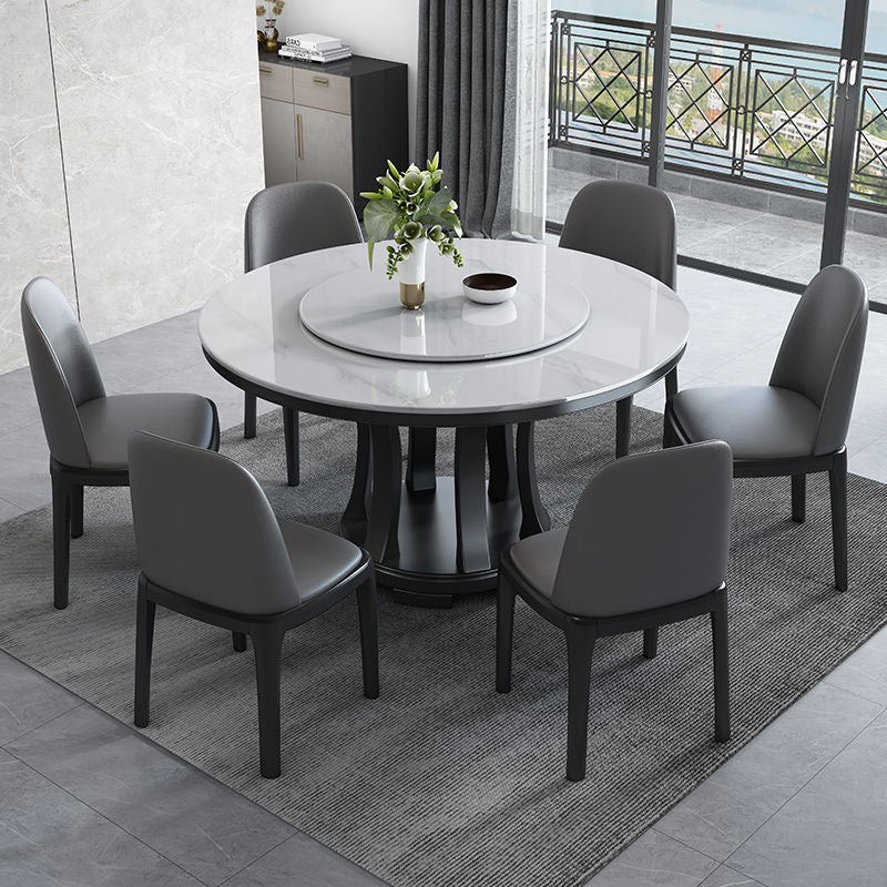 Modern Sintered Stone Table Pedestal Dining Table for Dining Room