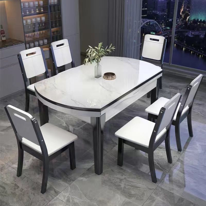 Modern 4 Legs Dining Table Extendable Dining Table for Kitchen