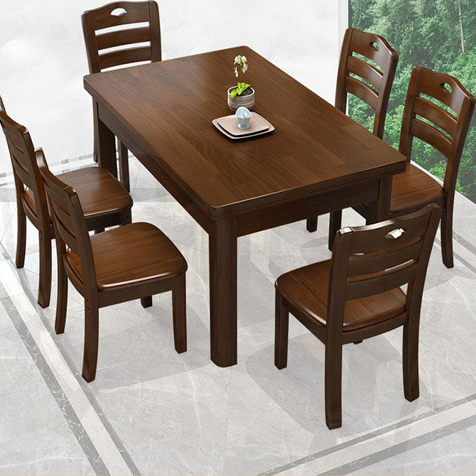 Solid Wood Dining Table Rectangle Dining Table for Dining Room